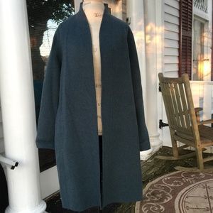 Eileen Fisher Brushed Wool Double-Face Coat XL